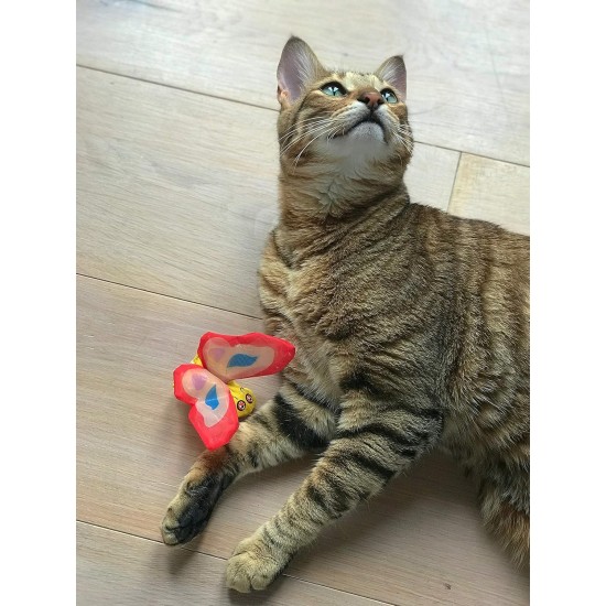 Duckyworld Yeoww Butterfly Red Cat Toy with Catnip 200g Duckyworld Yeoww Butterfly Red Cat Toy with Catnip 200g