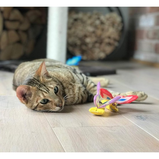 Duckyworld Yeoww Butterfly Red Cat Toy with Catnip 200g Duckyworld Yeoww Butterfly Red Cat Toy with Catnip 200g