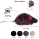 ELANOX Set of 10 Toy Mice Toy Mouse with Bell and without Plastic Parts Outside (Eyes, Nose) Soaked in Catnip Cat Toy (10 Pieces, White) ELANOX Set of 10 Toy Mice Toy Mouse with Bell and without Plastic Parts Outside (Eyes, Nose) Soaked in Catnip Cat Toy (10 Pieces, White)