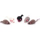 ELANOX Set of 10 Toy Mice Toy Mouse with Bell and without Plastic Parts Outside (Eyes, Nose) Soaked in Catnip Cat Toy (10 Pieces, White) ELANOX Set of 10 Toy Mice Toy Mouse with Bell and without Plastic Parts Outside (Eyes, Nose) Soaked in Catnip Cat Toy (10 Pieces, White)