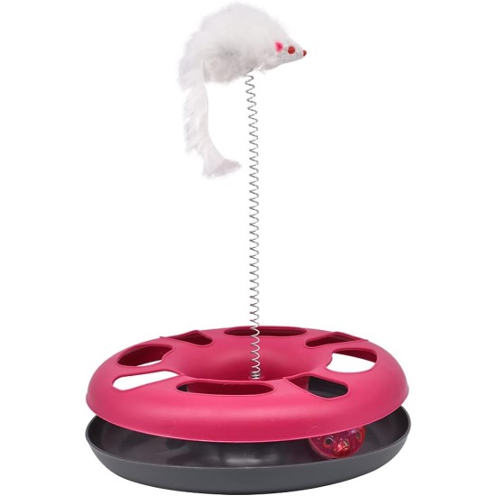 EURO MARKETING MANUFACTURING Crazy CAT Donut 3-in-1 Cat Toy EURO MARKETING MANUFACTURING Crazy CAT Donut 3-in-1 Cat Toy