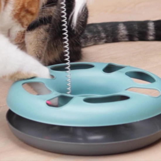 EURO MARKETING MANUFACTURING Crazy CAT Donut 3-in-1 Cat Toy EURO MARKETING MANUFACTURING Crazy CAT Donut 3-in-1 Cat Toy