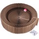 EVTSCAN Cat Scratcher Lounge Bed Round Shape Foldable High Density Cat Scratcher Cardboard for Cats EVTSCAN Cat Scratcher Lounge Bed Round Shape Foldable High Density Cat Scratcher Cardboard for Cats