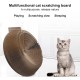 EVTSCAN Cat Scratcher Lounge Bed Round Shape Foldable High Density Cat Scratcher Cardboard for Cats EVTSCAN Cat Scratcher Lounge Bed Round Shape Foldable High Density Cat Scratcher Cardboard for Cats