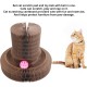 EVTSCAN Cat Scratcher Lounge Bed Round Shape Foldable High Density Cat Scratcher Cardboard for Cats EVTSCAN Cat Scratcher Lounge Bed Round Shape Foldable High Density Cat Scratcher Cardboard for Cats