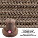 EVTSCAN Cat Scratcher Lounge Bed Round Shape Foldable High Density Cat Scratcher Cardboard for Cats EVTSCAN Cat Scratcher Lounge Bed Round Shape Foldable High Density Cat Scratcher Cardboard for Cats