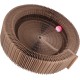EVTSCAN Cat Scratcher Lounge Bed Round Shape Foldable High Density Cat Scratcher Cardboard for Cats EVTSCAN Cat Scratcher Lounge Bed Round Shape Foldable High Density Cat Scratcher Cardboard for Cats
