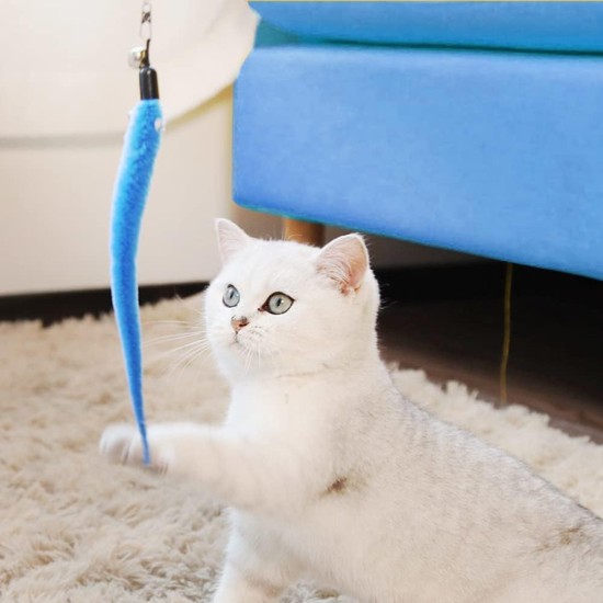 FAURAPMNG 20 Pieces Cat Worm Teaser Refills, Interactive Cat Wand Toy, Assorted Teaser Refills with Bells, Kitten Sticks, Toys for Indoor Cat Training Equipment FAURAPMNG 20 Pieces Cat Worm Teaser Refills, Interactive Cat Wand Toy, Assorted Teaser Refills with Bells, Kitten Sticks, Toys for Indoor Cat Training Equipment