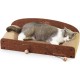 FUKUMARU Cat Scratching Board, 66 cm, Durable Scratching Cardboard and Felt, Large Lounger, 2 Reversible Cat Scratching Pads for Cats, Recyclable Cat Scratching Bed Made of Corrugated Cardboard with FUKUMARU Cat Scratching Board, 66 cm, Durable Scratching Cardboard and Felt, Large Lounger, 2 Reversible Cat Scratching Pads for Cats, Recyclable Cat Scratching Bed Made of Corrugated Cardboard with