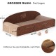 FUKUMARU Cat Scratching Board, 66 cm, Durable Scratching Cardboard and Felt, Large Lounger, 2 Reversible Cat Scratching Pads for Cats, Recyclable Cat Scratching Bed Made of Corrugated Cardboard with FUKUMARU Cat Scratching Board, 66 cm, Durable Scratching Cardboard and Felt, Large Lounger, 2 Reversible Cat Scratching Pads for Cats, Recyclable Cat Scratching Bed Made of Corrugated Cardboard with