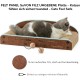 FUKUMARU Cat Scratching Board, 66 cm, Durable Scratching Cardboard and Felt, Large Lounger, 2 Reversible Cat Scratching Pads for Cats, Recyclable Cat Scratching Bed Made of Corrugated Cardboard with FUKUMARU Cat Scratching Board, 66 cm, Durable Scratching Cardboard and Felt, Large Lounger, 2 Reversible Cat Scratching Pads for Cats, Recyclable Cat Scratching Bed Made of Corrugated Cardboard with