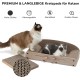 FUKUMARU Cat Scratching Board, 66 cm, Durable Scratching Cardboard and Felt, Large Lounger, 2 Reversible Cat Scratching Pads for Cats, Recyclable Cat Scratching Bed Made of Corrugated Cardboard with FUKUMARU Cat Scratching Board, 66 cm, Durable Scratching Cardboard and Felt, Large Lounger, 2 Reversible Cat Scratching Pads for Cats, Recyclable Cat Scratching Bed Made of Corrugated Cardboard with