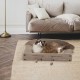 FUKUMARU Cat Scratching Board, 66 cm, Durable Scratching Cardboard and Felt, Large Lounger, 2 Reversible Cat Scratching Pads for Cats, Recyclable Cat Scratching Bed Made of Corrugated Cardboard with FUKUMARU Cat Scratching Board, 66 cm, Durable Scratching Cardboard and Felt, Large Lounger, 2 Reversible Cat Scratching Pads for Cats, Recyclable Cat Scratching Bed Made of Corrugated Cardboard with