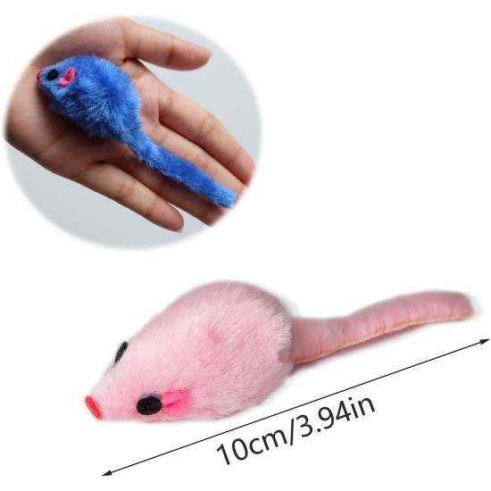 Fayemint Pack of 20 Cat Toys Mouse, Plush Cat Toy, Plush Toy Mice for Cats, for Cats to Tear, Hunt and Interact with Their Owners (Color Random) Fayemint Pack of 20 Cat Toys Mouse, Plush Cat Toy, Plush Toy Mice for Cats, for Cats to Tear, Hunt and Interact with Their Owners (Color Random)