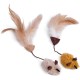 Feather Tail Mice Cat Toy (Pack of 2) Feather Tail Mice Cat Toy (Pack of 2)