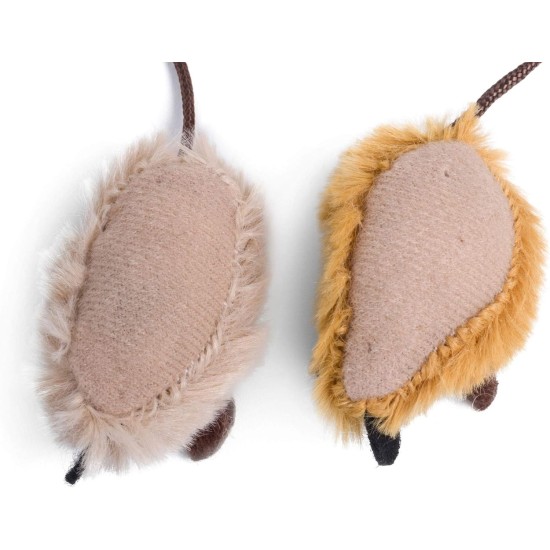 Feather Tail Mice Cat Toy (Pack of 2) Feather Tail Mice Cat Toy (Pack of 2)