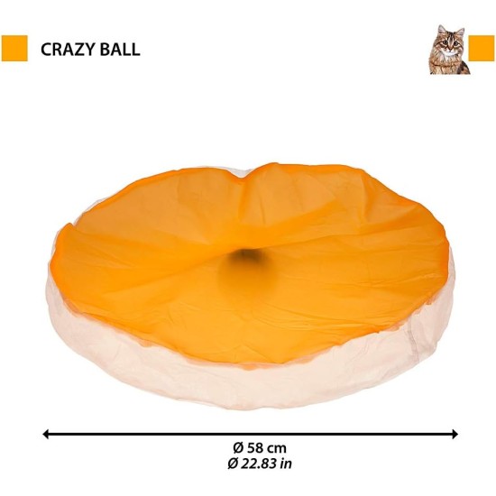 Ferplast Elektronisches Katzenspielzeug CRAZY BALL, für Katzenbewegungen im Innenbereich, Ball Inklusive, Ø 58 cm Ferplast Elektronisches Katzenspielzeug CRAZY BALL, für Katzenbewegungen im Innenbereich, Ball Inklusive, Ø 58 cm