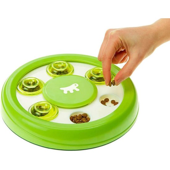 Ferplast Interaktives Spiel für Katzen DISCOVER Sie mit Löchern für Knabbereien aus Kunststoff mit rutschfestem Material, Ø 23 x 4,2 cm Ferplast Interaktives Spiel für Katzen DISCOVER Sie mit Löchern für Knabbereien aus Kunststoff mit rutschfestem Material, Ø 23 x 4,2 cm
