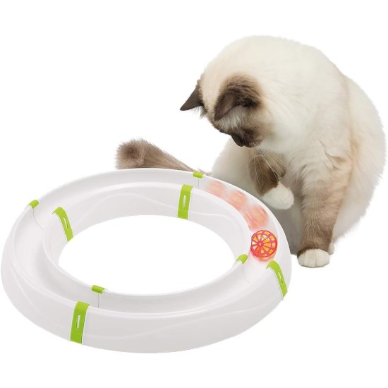 Ferplast Interaktives Spiel für Katzen LABYRINTH-Schaltung mit Frühlingsspielzeug, Katzenspielzeug inklusive Leuchtkugel, 72 x 40 cm Ferplast Interaktives Spiel für Katzen LABYRINTH-Schaltung mit Frühlingsspielzeug, Katzenspielzeug inklusive Leuchtkugel, 72 x 40 cm