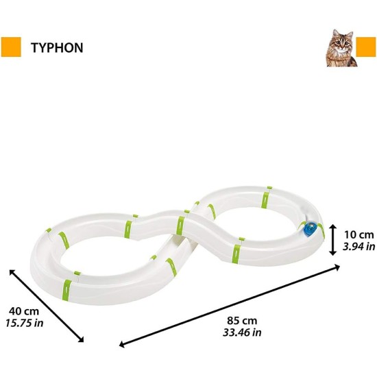 Ferplast Interaktives Spiel für Katzen LABYRINTH-Schaltung mit Frühlingsspielzeug, Katzenspielzeug inklusive Leuchtkugel, 72 x 40 cm Ferplast Interaktives Spiel für Katzen LABYRINTH-Schaltung mit Frühlingsspielzeug, Katzenspielzeug inklusive Leuchtkugel, 72 x 40 cm