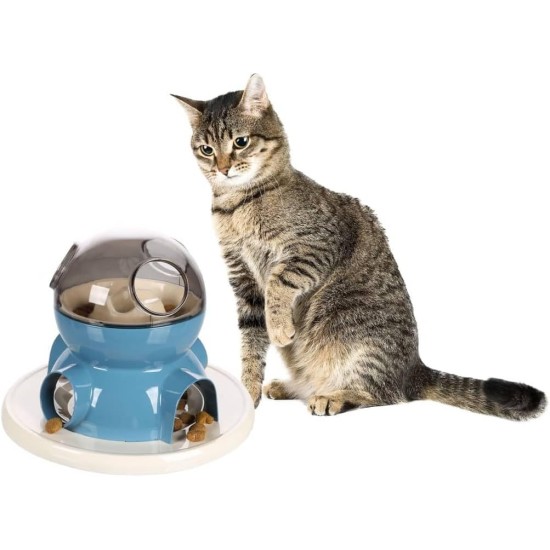 Flamingo KS Interactive Cat Toy Disso White/Blue 26 x 20 cm Flamingo KS Interactive Cat Toy Disso White/Blue 26 x 20 cm