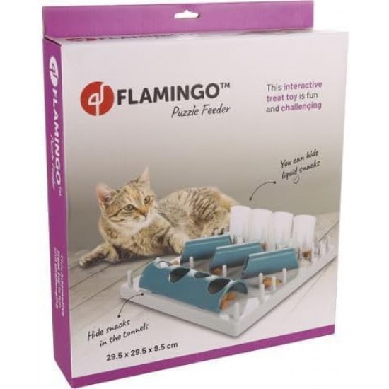 Flamingo KS Interactive Cat Toy Fumbo Grey/Blue 29.5 x 29.5 x 9.5 cm Flamingo KS Interactive Cat Toy Fumbo Grey/Blue 29.5 x 29.5 x 9.5 cm