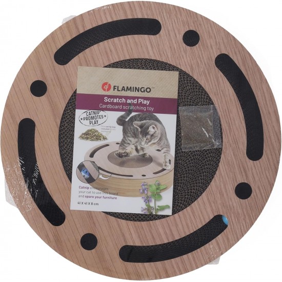 Flamingo Martey Scratch Toy Brown 41 x 41 x 8 cm Flamingo Martey Scratch Toy Brown 41 x 41 x 8 cm