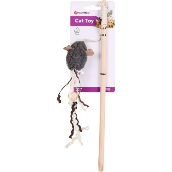 Flamingo Pet Products - 1 Suava fishing rod, 20 cm, cat toy, colour alé Flamingo Pet Products - 1 Suava fishing rod, 20 cm, cat toy, colour alé