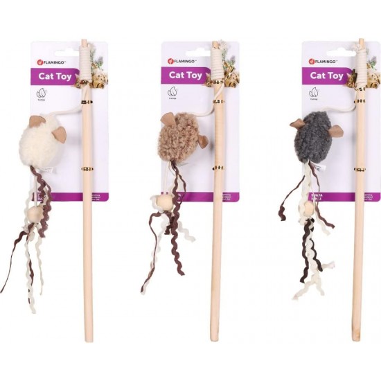 Flamingo Pet Products - 1 Suava fishing rod, 20 cm, cat toy, colour alé Flamingo Pet Products - 1 Suava fishing rod, 20 cm, cat toy, colour alé