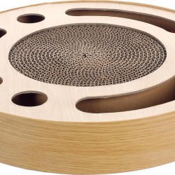 Flamingo Scratching Toy Crabi Circle 6 Holes Brown - 33 x 5.5 cm - With Balls That Make A Cinking Smell - With Catnip Flamingo Scratching Toy Crabi Circle 6 Holes Brown - 33 x 5.5 cm - With Balls That Make A Cinking Smell - With Catnip