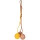 Flamingo Toy for Cat Justo Balls with Rope Brown & Yellow - 25 x 9 x 4.5 cm - With Rattle Sound and Catnip Flamingo Toy for Cat Justo Balls with Rope Brown & Yellow - 25 x 9 x 4.5 cm - With Rattle Sound and Catnip