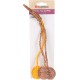 Flamingo Toy for Cat Justo Balls with Rope Brown & Yellow - 25 x 9 x 4.5 cm - With Rattle Sound and Catnip Flamingo Toy for Cat Justo Balls with Rope Brown & Yellow - 25 x 9 x 4.5 cm - With Rattle Sound and Catnip