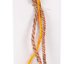 Flamingo Toy for Cat Justo Balls with Rope Brown & Yellow - 25 x 9 x 4.5 cm - With Rattle Sound and Catnip Flamingo Toy for Cat Justo Balls with Rope Brown & Yellow - 25 x 9 x 4.5 cm - With Rattle Sound and Catnip