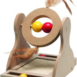 Flamingo scratching Tumblr Wooden Toy for Cat Flamingo scratching Tumblr Wooden Toy for Cat