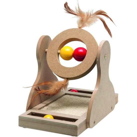 Flamingo scratching Tumblr Wooden Toy for Cat