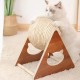 GDWD Cat Scratching Post with Wooden Base, Carpet, Ball and Pole - Playground and Sisal Board for Kittens GDWD Cat Scratching Post with Wooden Base, Carpet, Ball and Pole - Playground and Sisal Board for Kittens