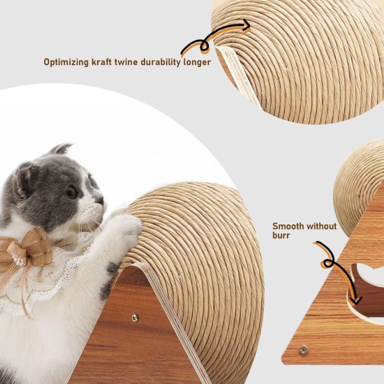 GDWD Cat Scratching Post with Wooden Base, Carpet, Ball and Pole - Playground and Sisal Board for Kittens GDWD Cat Scratching Post with Wooden Base, Carpet, Ball and Pole - Playground and Sisal Board for Kittens