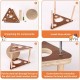GDWD Cat Scratching Post with Wooden Base, Carpet, Ball and Pole - Playground and Sisal Board for Kittens GDWD Cat Scratching Post with Wooden Base, Carpet, Ball and Pole - Playground and Sisal Board for Kittens