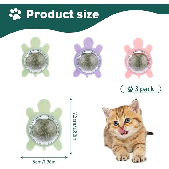 GEFIRE YA2Q Pet Toy Colourful Bell Ball, Acrylic GEFIRE YA2Q Pet Toy Colourful Bell Ball, Acrylic