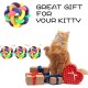 GEFIRE YA2Q Pet Toy Colourful Bell Ball, Acrylic GEFIRE YA2Q Pet Toy Colourful Bell Ball, Acrylic