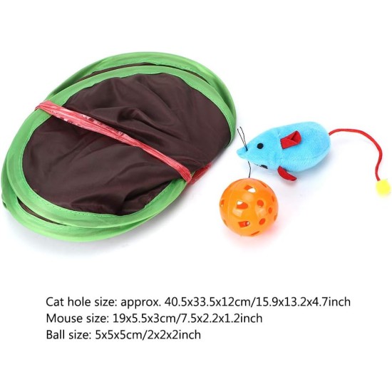GOTOTOP Mouse Hunting Cat Toy, 9 Holes Interactive Indoor Toy with Bell Ball Mice Toy Hide & Search Game Pop-up Foldable Exercise Toy for Kittens Cats GOTOTOP Mouse Hunting Cat Toy, 9 Holes Interactive Indoor Toy with Bell Ball Mice Toy Hide & Search Game Pop-up Foldable Exercise Toy for Kittens Cats