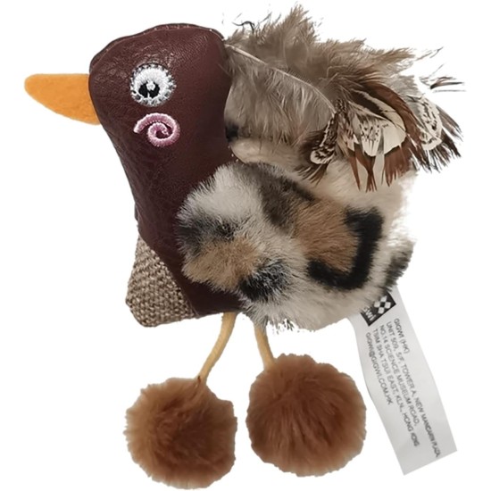 GiGwi, Interactive Toy for Dogs and Cats, Duck Design, Stimulates Hunting Instinct, Durable and Easy to Clean, Ideal for Play, One Size, Green