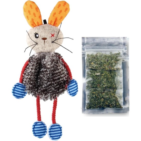 GiGwi, Reusable Sheep Cat Toy Stuffed with Catnip Durable and Safe Stimulates Play and Explore One Size White Model Catnip GiGwi, Reusable Sheep Cat Toy Stuffed with Catnip Durable and Safe Stimulates Play and Explore One Size White Model Catnip