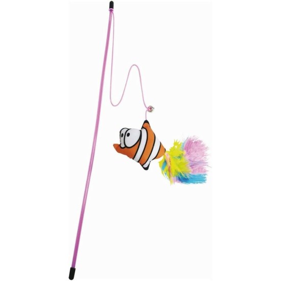 Gloria Guppy Tropical Flexible Rod with Soft Toys, Interactive Play with Pets, Various Colours, Size 46 cm Gloria Guppy Tropical Flexible Rod with Soft Toys, Interactive Play with Pets, Various Colours, Size 46 cm