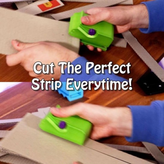 Gokoti Cardboard Cutter for Cat Scratching Posts, 3D Printed Hand-Held Cardboard Cutter for Recycling, DIY Cardboard Strips for Cat Scratching Posts Gokoti Cardboard Cutter for Cat Scratching Posts, 3D Printed Hand-Held Cardboard Cutter for Recycling, DIY Cardboard Strips for Cat Scratching Posts
