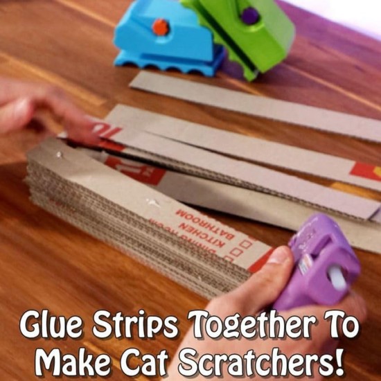 Gokoti Cardboard Cutter for Cat Scratching Posts, 3D Printed Hand-Held Cardboard Cutter for Recycling, DIY Cardboard Strips for Cat Scratching Posts Gokoti Cardboard Cutter for Cat Scratching Posts, 3D Printed Hand-Held Cardboard Cutter for Recycling, DIY Cardboard Strips for Cat Scratching Posts
