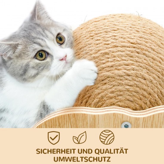HYSHLC Cat Toy Sisal Ball, Cat Scratching Ball, Scratching Post, Scratching Ball, Sisal Ball, Large, Playground and Tripod, Sisal Ball Cat for Dogs, Kittens, Cats (Elephant Stand) HYSHLC Cat Toy Sisal Ball, Cat Scratching Ball, Scratching Post, Scratching Ball, Sisal Ball, Large, Playground and Tripod, Sisal Ball Cat for Dogs, Kittens, Cats (Elephant Stand)