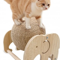 HYSHLC Cat Toy Sisal Ball, Cat Scratching Ball, Scratching Post, Scratching Ball, Sisal Ball, Large, Playground and Tripod, Sisal Ball Cat for Dogs, Kittens, Cats (Elephant Stand) HYSHLC Cat Toy Sisal Ball, Cat Scratching Ball, Scratching Post, Scratching Ball, Sisal Ball, Large, Playground and Tripod, Sisal Ball Cat for Dogs, Kittens, Cats (Elephant Stand)