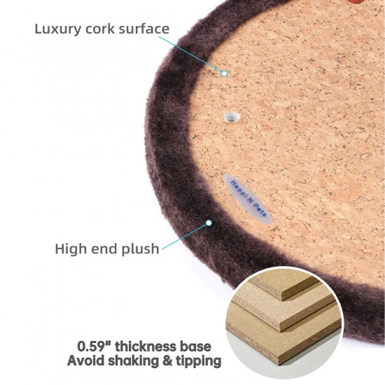 Happi N Pets Cat Scratching Post, Self-Care Device, Cat Massager, Cat Hair Brush for Grooming with Durable Cat Scratching Pad and Catnip, Interactive Mouse Toy for Kittens Happi N Pets Cat Scratching Post, Self-Care Device, Cat Massager, Cat Hair Brush for Grooming with Durable Cat Scratching Pad and Catnip, Interactive Mouse Toy for Kittens