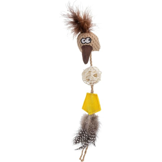House of Paws Bird Head Feather Cat Toy